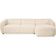 Hoekbank Laila - Stof Beige (Rechts)
