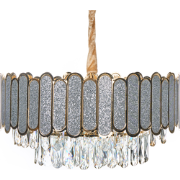 AGUARICO - Kroonluchter - Messing/Transparant - Glas