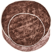 KANRACH - Vloerkleed - Bruin  - 200 x 200 cm - Viscose