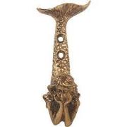 Clayre & Eef Wandhaak 5x3x10 cm Goudkleurig Metaal