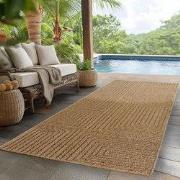 Timber Style Buitenkleed – Indoor & Outdoor, Jute-Look Vloerkleed, Wee...