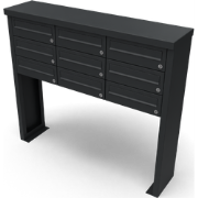 Multibox brievenbus 3 breed 3 hoog zwart