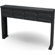 Multibox brievenbus 4 breed 2 hoog zwart