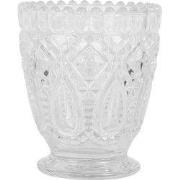 Clayre & Eef Waxinelichthouder Ø 9x10 cm Transparant Glas
