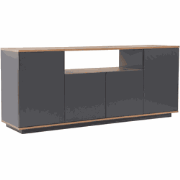 Buffet met 4 deuren en 1 centrale niche L180 cm - ARISTA