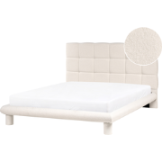 CRESSAT - Tweepersoonsbed - Off-white - 140 x 200 cm - Bouclé