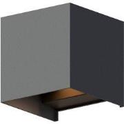 Outdoor wall light cube antraciet Bari