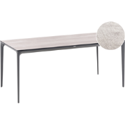 SOVARETO - Tuintafel - Donkergrijs/Lichtgrijs - HPL/Aluminium/marmer