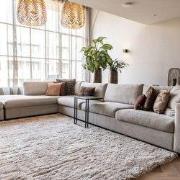 Hoogpolig vloerkleed Fender wit/creme Wit; Creme - Polyester