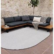 Buitenkleed Ovaal Mono - Zwart/Wit - Dubbelzijdig - EVA Interior - Pol...