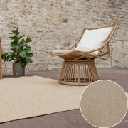 Jute buitenkleed Naturel Visgraat Beige - Polypropyleen