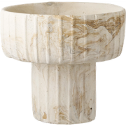 Hiba cement vaas bruin/beige -  Ø 21 x 19 cm