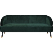 ALSVAG - Driezitsbank - Smaragdgroen - Fluweel