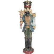 Clayre & Eef Beeld Notenkraker 21x15x60 cm Blauw Kunststof