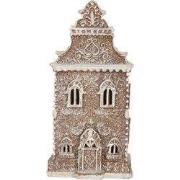 Clayre & Eef Gingerbread house met LED 3 x AAA Bruin Kunststof