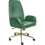 CLARE - Bureaustoel - Groen - Fluweel