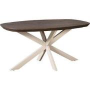 Starfurn Eettafel Madison Brown | 160 cm | Deens Ovaal | Poot Sand