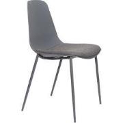 Housecraft Living Jeffrey Eetkamerstoel Grijs - Set van 4