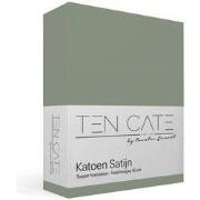 Ten Cate 100% Katoensatijnen Hoeslaken - 90x200 - Groen