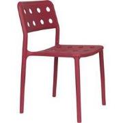 Housecraft Living Serra Tuinstoel/ Eetkamerstoel Kunststof Rood - Set ...