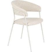 Housecraft Living Zeri Eetkamerstoelen armleuning Off white - Set van ...