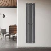 Stella Design paneelradiator 370x1600 mm Antraciet