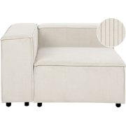 ARDAL - Hoekbank - Off-white - Rechtszijdig - Corduroy