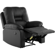BERGEN  - TV-fauteuil - Zwart - Kunstleer