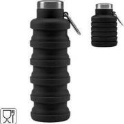Flexibele drinkfles zwart 200-500 ml