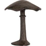 Clayre & Eef Decoratie Beeld Paddenstoel 12x11x14 cm Bruin Metaal