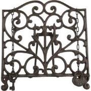 Clayre & Eef Kookboekstandaard 27x5x27 cm Bruin Metaal