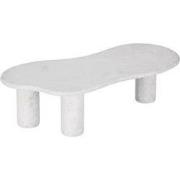 DTP Home Coffee table Curva CHALK,35x130x69 cm, mortex