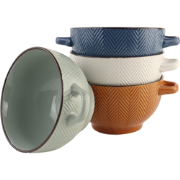 OTIX Soepkommen - met Oor - Set van 4 - Soepbeker - Verschillende kleu...