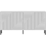 Buffet met 4 deuren, gestreept, L150 cm - EVOLET