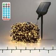 LED solar lichtketting 11 m met 560 warmwitte LED's 13 standen & timer