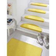 Traploper Uni Laagpolig Effen Vloerkleed - Fancy - Geel  (15 stuks ) -...