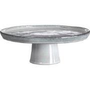 Mica Decorations Tabo Taartplateau - H10 x Ø27 cm - Grijs