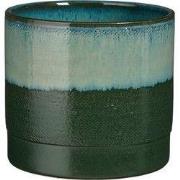 Olof pot round d. green - h20xd22cm