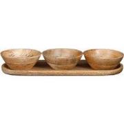 Mica Decorations Tomar Schaaltjes en Dienblad - L35 x B12 x H5 cm - 10...