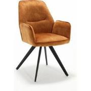 Starfurn Eetkamerstoel Nova | Gold | Met armleuning - set van 2