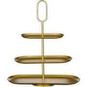 Rama decoration tiered stand gold - l48xw20xh55cm