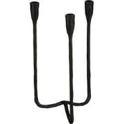 Christy candleholder black - l17xw17,5xh34cm