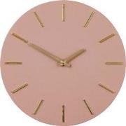 Mica Decorations Brixen Wandklok - Ø36 cm - Roze