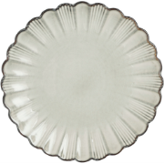 Mica Decorations Corfu Dinerbord - H3 x Ø27 cm - Keramiek - Grijs