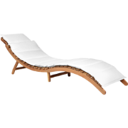 LUINO - Ligstoel - Gebroken wit - Hout