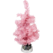Artifical Tree- Xmas Tree- Ledlight - Battery - Pink - 50cm