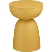 Mica Decorations Elliot Bijzettafel - H45 x Ø32 cm - IJzer - Okergeel