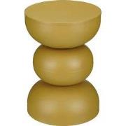 Mica Decorations Luna Bijzettafel - H46 x Ø32 cm - IJzer - Okergeel