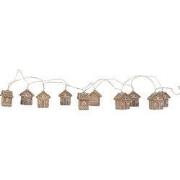 Clayre & Eef Lichtsnoer 10 Lampjes Gingerbread house LED 150 cm Bruin ...