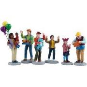 Kerstdorpminiatuur Fun At The Carnival 15x4x23 cm 6st